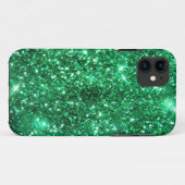 Glitzy Green Glitter Case-Mate iPhone Case (Achterkant (horizontaal))