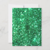 Glitzy Green Glitter Kaart (Voorkant)