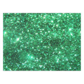 Glitzy Green Glitter Tafelkleed (Voorkant (Horizontaal))