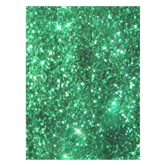 Glitzy Green Glitter Tafelkleed (Voorkant)