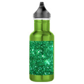 Glitzy Green Glitter Waterfles (Rechts)