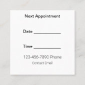 Glitzy Haarstylist Afspraak Visitekaartjes (Achterkant)