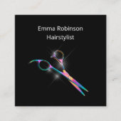 Glitzy Haarstylist Afspraak Visitekaartjes (Voorkant)