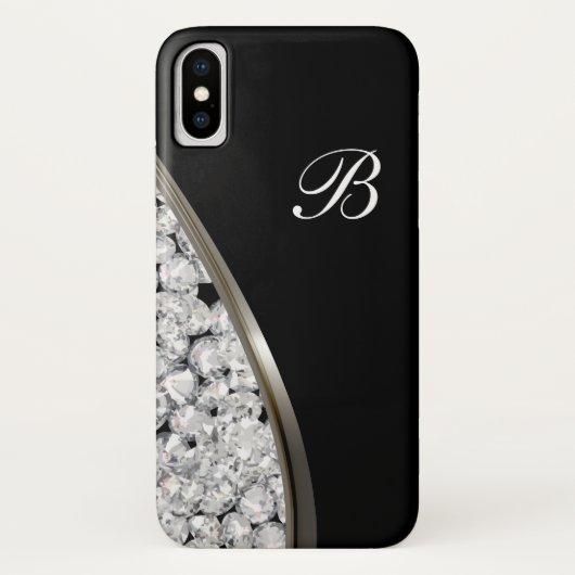 Glitzy Jewel Bling Luxe Design Case-Mate iPhone Case (Achterkant)
