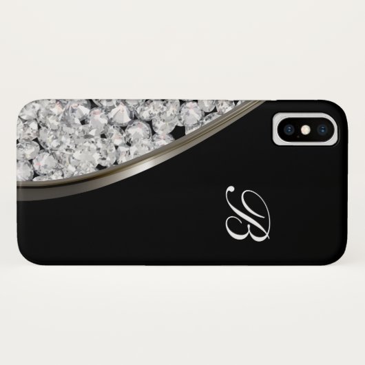 Glitzy Jewel Bling Luxury Design Case-Mate iPhone Case (Achterkant (horizontaal))