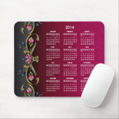 Glitzy Lady 2014 Agenda Muismat (Met muis)