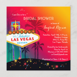 Glitzy Las Vegas Vrijgezellenfeest Kaart