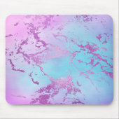 Glitzy Marble | Girly Glam Pink Blue Paars Ombre Muismat (Voorkant)