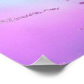 Glitzy Marble | Girly Glam Pink Blue Paars Ombre Poster (Hoek)