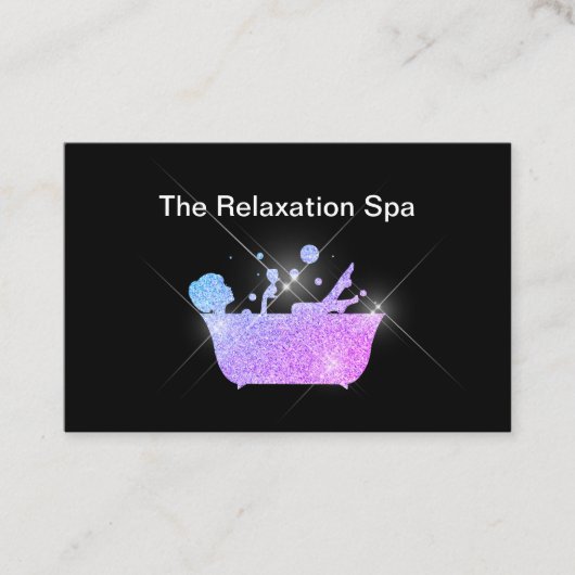 Glitzy Med Spa Beauty Visitekaartjes (Voorkant)