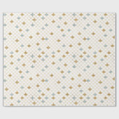 Glitzy Mermaid Blue Glitter Cadeaupapier (Vlak)