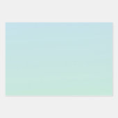 Glitzy Mermaid Blue Glitter Inpakpapier Vel (Voorkant 3)