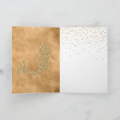 Glitzy Mermaid Blue Glitter Ombre Kaart (Binnen)