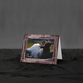 Glitzy Minimalism | Cassis Purple Glitter Photo Bedankkaart