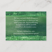 Glitzy Minimalism | Info neo Mint Green Hotel Informatiekaartje (Achterkant)