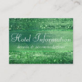 Glitzy Minimalism | Info neo Mint Green Hotel Informatiekaartje (Voorkant)