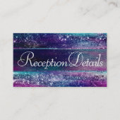 Glitzy Minimalism | Ontvangst holografische ombre Informatiekaartje (Voorkant)
