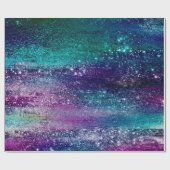 Glitzy Minimalisme| Holografische irdescent Ombre Cadeaupapier (Vlak)