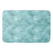 Glitzy Mint Zebra Print Badmat (Voorkant)