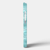 Glitzy Mint Zebra Print Case-Mate iPhone Case (Achterkant / Links)