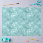 Glitzy Mint Zebra Print Tissuepapier (Craft)