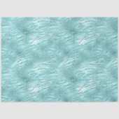 Glitzy Mint Zebra Print Tissuepapier (Voorkant)
