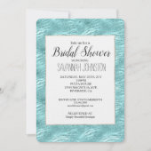 Glitzy Mint Zebra Print Vrijgezellenfeest Kaart (Voorkant)