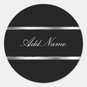 Glitzy Monogram Sticker Labels (Voorkant)