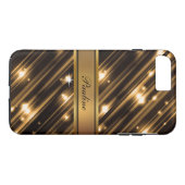 Glitzy Monogram Style Case-Mate iPhone Case (Achterkant (Horizontaal))