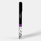 Glitzy Monogram Trendy Rhinestone Damask Case-Mate iPhone Case (Achterkant / Rechts)