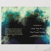 Glitzy Mystic Forest Indie Wedding BiFold Programs (Voorkant)