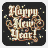 Glitzy New Year Sticker (Voorkant)