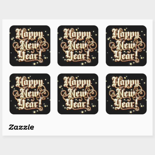 Glitzy New Year Sticker (Vel)