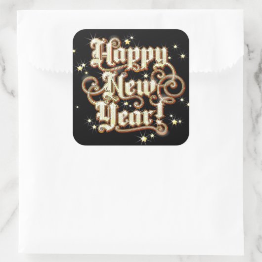 Glitzy New Year Sticker (Tas)