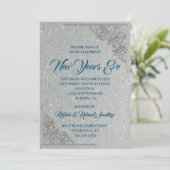 Glitzy New Years Eve Kaart (Staand voorkant)