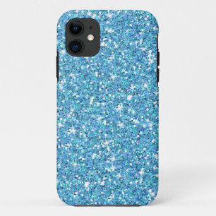 Glitzy Ocean Blue Glitter iPhone 11 Hoesje