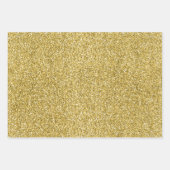 Glitzy Paarse Aqua Gold Sparkle Eenhoorn Inpakpapier Vel (Voorkant 3)