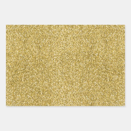 Glitzy Paarse Aqua Gold Sparkle Eenhoorn Inpakpapier Vel (Voorkant 3)