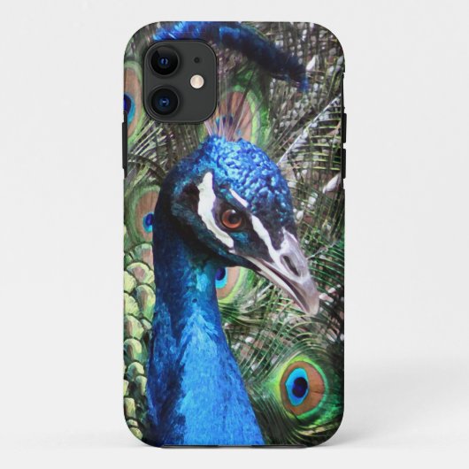 Glitzy Peacock Case-Mate iPhone Case (Achterkant)