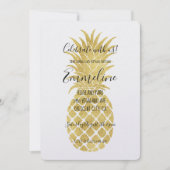 Glitzy Pineappels Birthday Kaart (Voorkant)