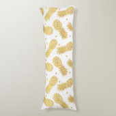 Glitzy Pineappels Lichaamskussen (Voorkant Verticaal)