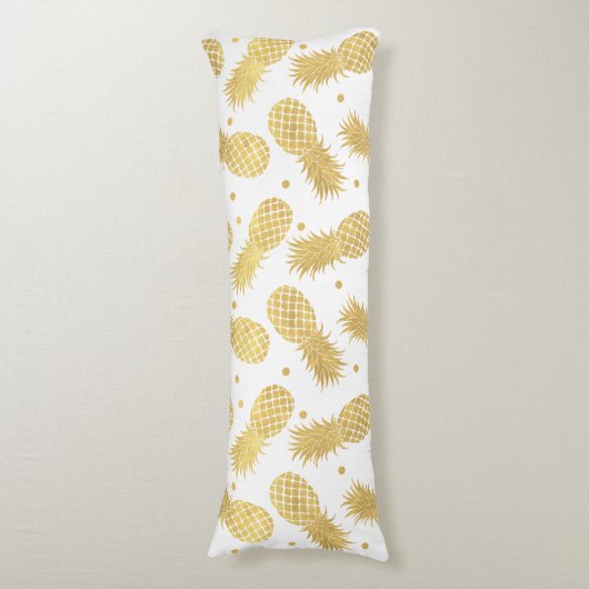 Glitzy Pineappels Lichaamskussen (Voorkant Verticaal)