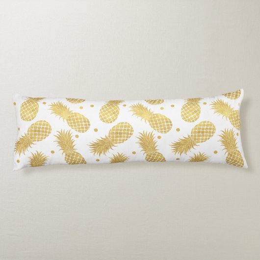 Glitzy Pineappels Lichaamskussen (Achterkant)