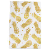 Glitzy Pineappels Medium Cadeauzakje (Achterkant)