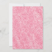 Glitzy Pink and Gold Balloons Bat Mitzvah Kaart (Achterkant)