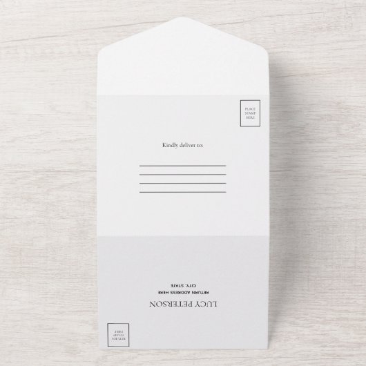 Glitzy Pink & Black 30e verjaardag QR-code All In One Uitnodiging (Buitenkant)