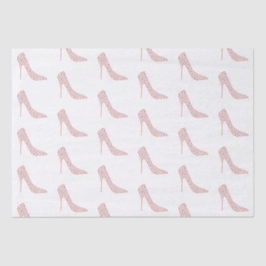 Glitzy Pink Diamond Hakken Tissuepapier (Voorkant)