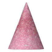Glitzy Pink Glam Sparkle Verjaardag Feesthoedjes (Links)