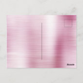 Glitzy Pink Glitter Gouden Wimpers Luipaard Briefkaart (Achterkant)