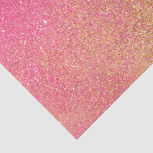 Glitzy Pink Gold Sparkle en Shine Tissuepapier (Detail)